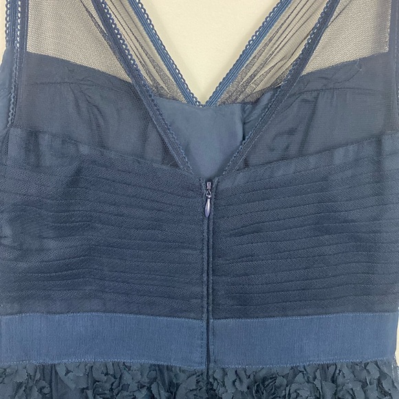 Adrianna Papell | Navy Cocktail Maxi Dress - Picture 4 of 12